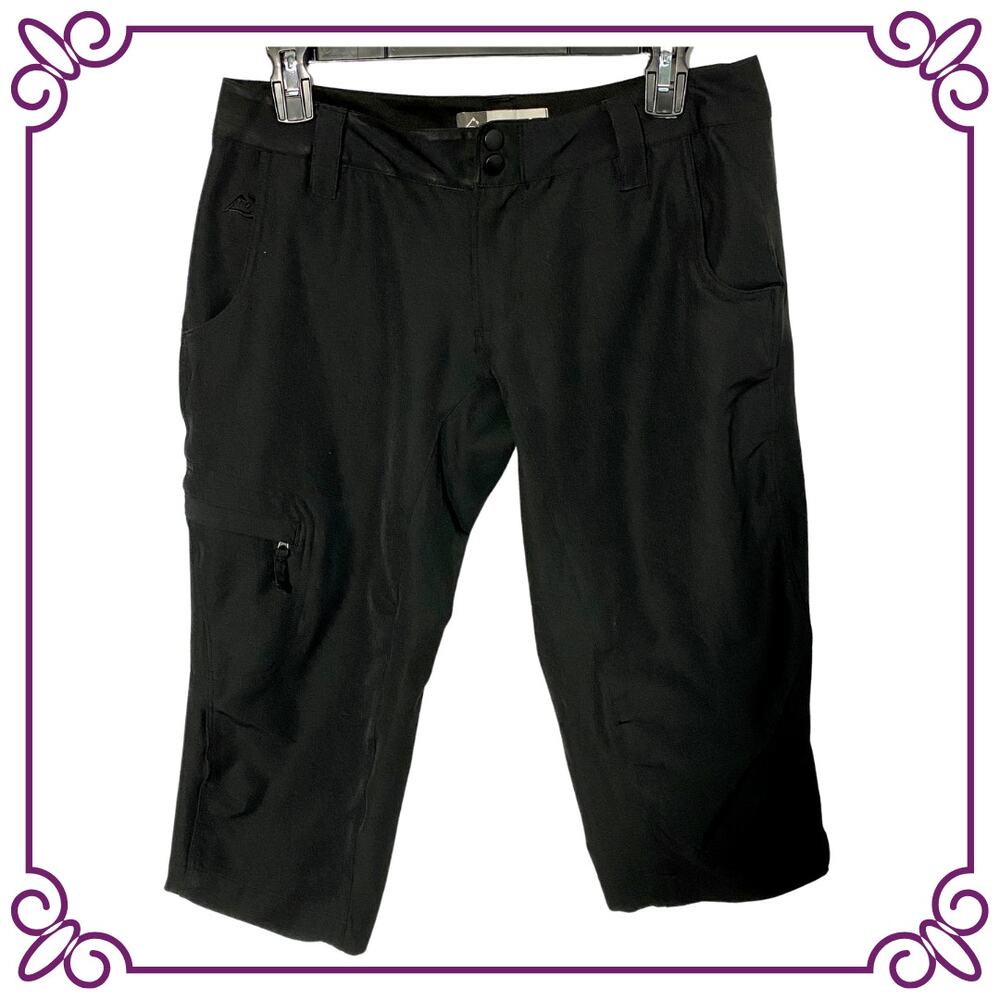 Alpine Design Mountain Tech Series Black Bermuda Capri Pants Size 4